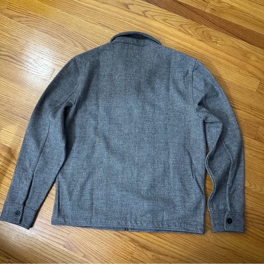 NWT Banana Republic Factory Men’s Dark Grey Zip Up Jacket - Picture 4 of 4